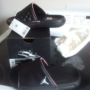 NWT NIB Jordan Boy's Black Slide Sandals